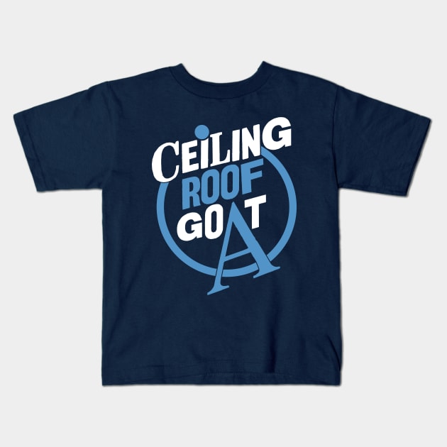 Ceiling Roof Goat Kids T-Shirt by friendidea